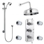 Triple Concealed Shower Valve with Diverter
