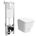 Wall Hung Toilet and Concealed Cistern