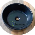 Frencia Round Black Countertop